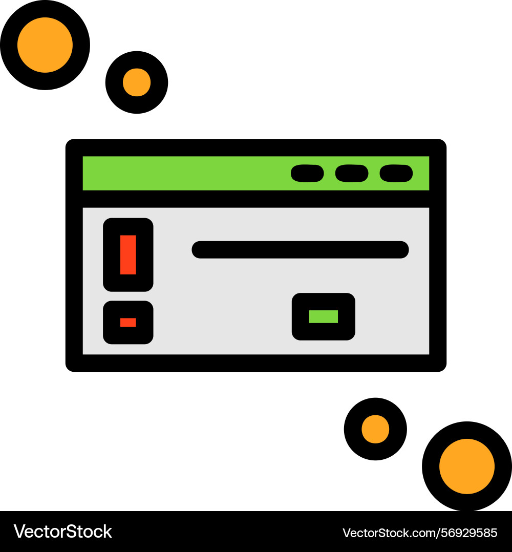 Dialog box warning line filled style icon design Vector Image