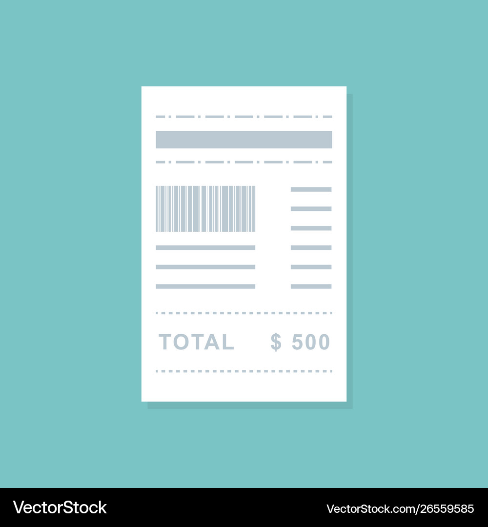 Flat style bill payment design - Royalty-Free Vector - VectorStock