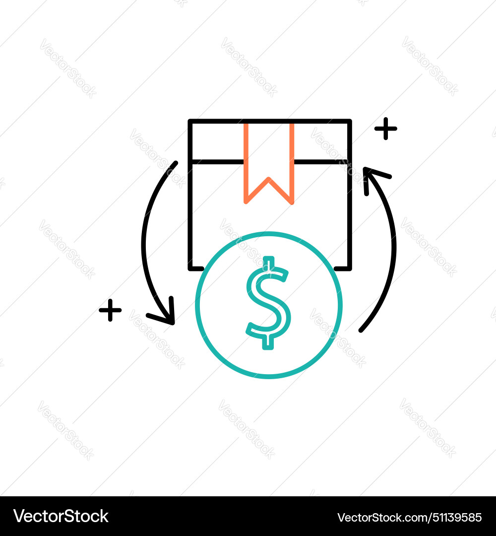Inventory optimizing levels icon design Vector Image