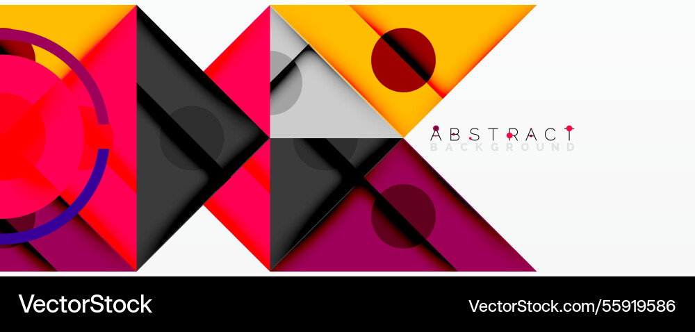 Abstract geometric composition with overlapping Abstract geometric composition with overlapping Vector Image