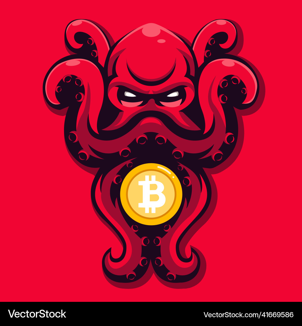 Kraken crypto (41669586) – Royalty-Free Vector | VectorStock
