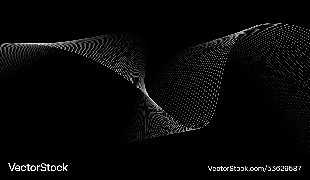 Abstract wave element for design curved wavy line Abstract wave element for design curved wavy line Vector Image