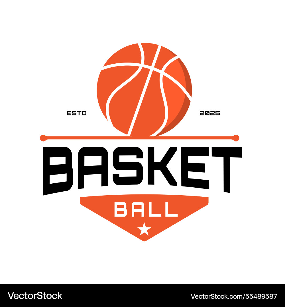 American Sport Basketball Club Logo Emblem American Sport Basketball Club Logo Emblem vektorbild