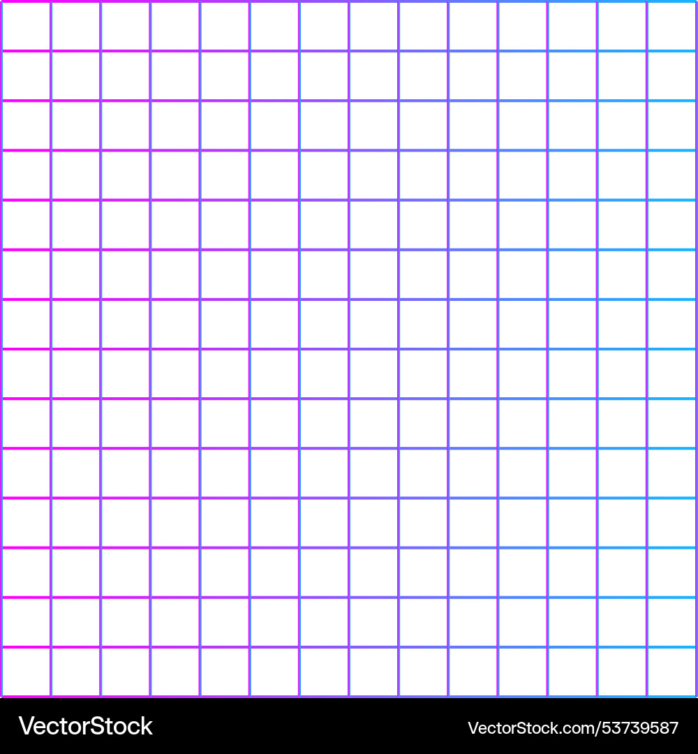 Neon light square grid color wave pattern Vector Image