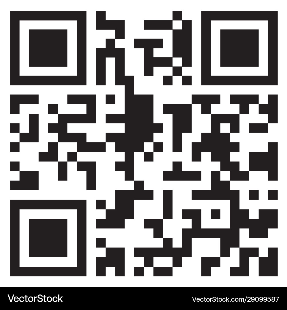 Qr code payment for product mock up Qr code payment for product mock up vector image
