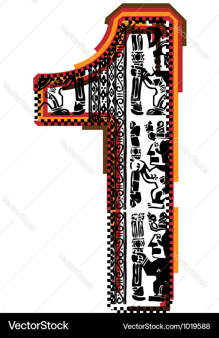 Incas font Royalty Free Vector Image - VectorStock