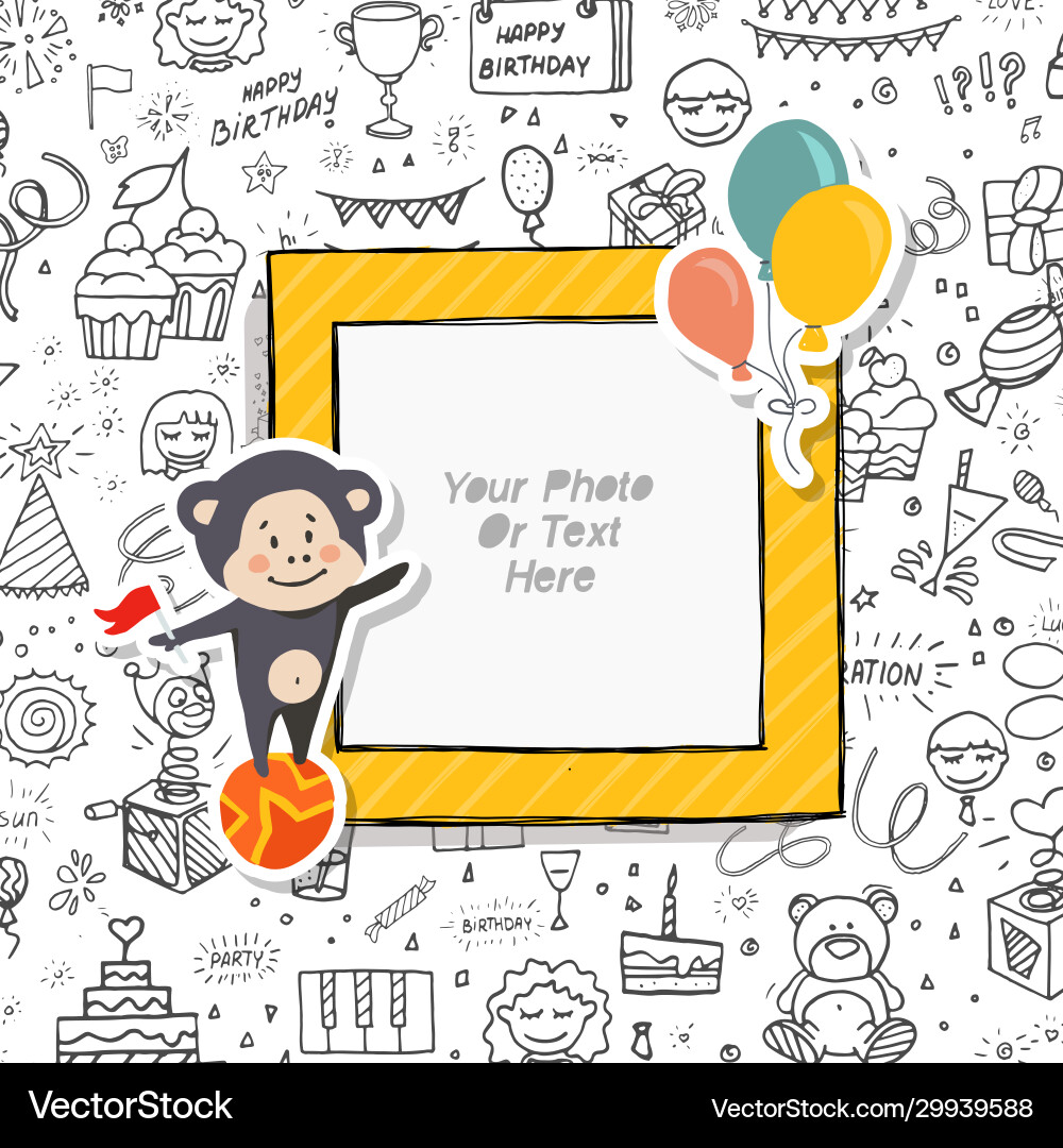 Template photo frames Template photo frames Vector Image