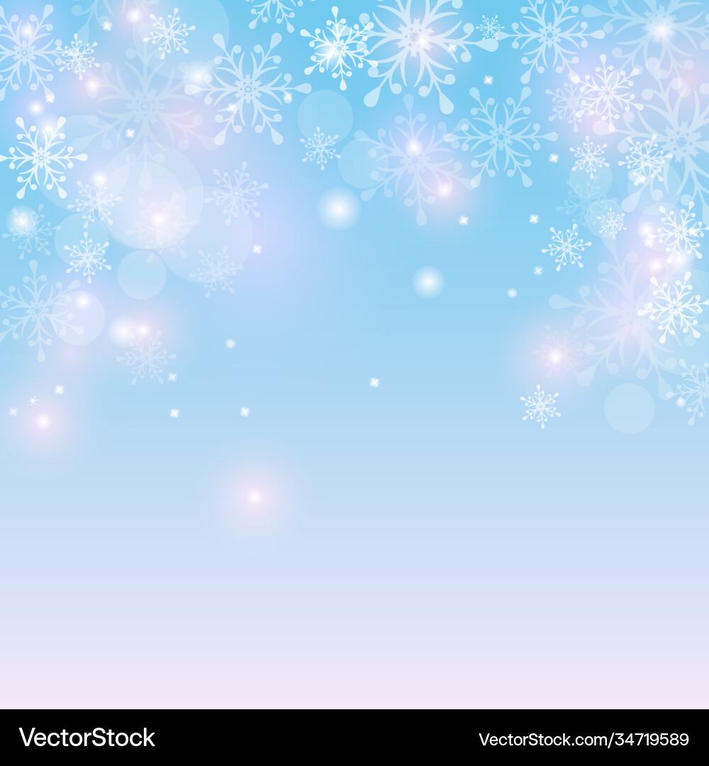 Background with snowflakes and copyspace Background with snowflakes and copyspace vector image