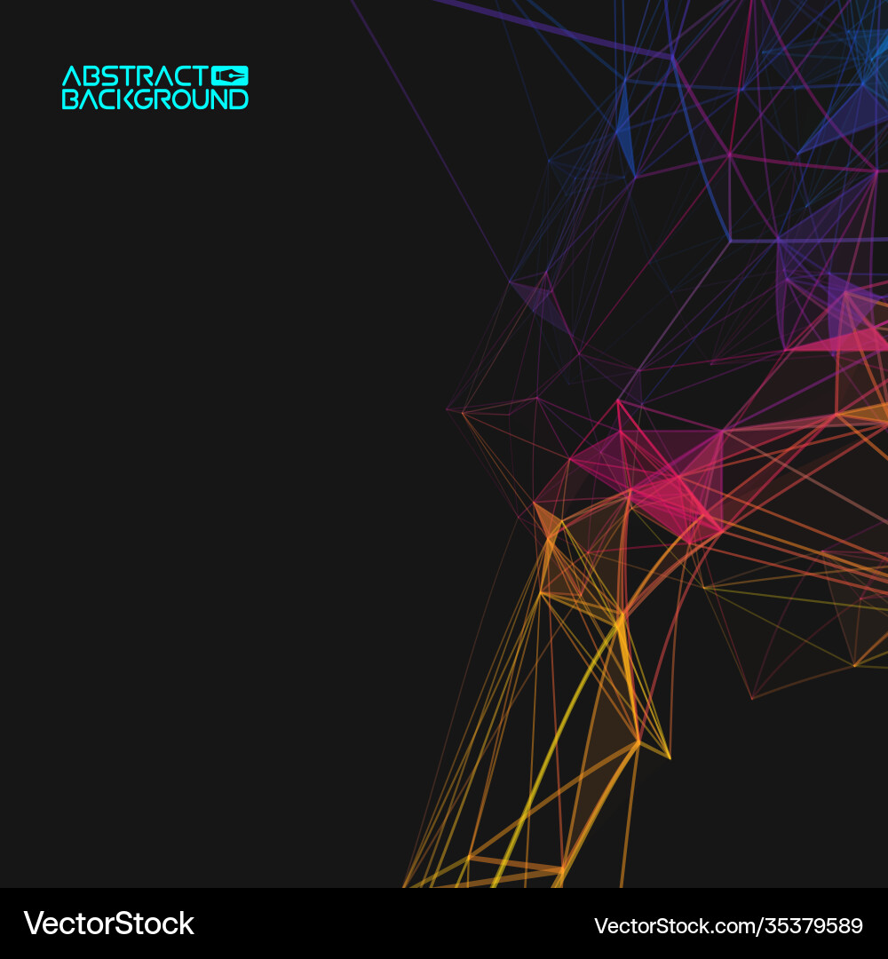 Data Flow & Network Abstract Vector Image