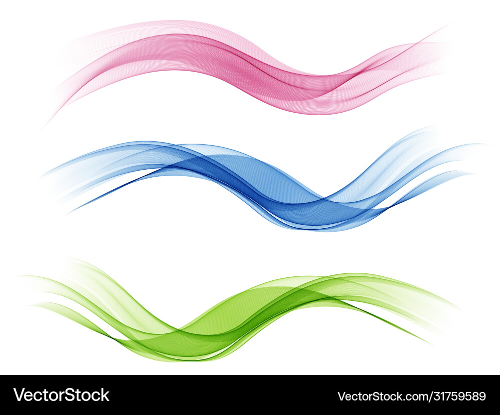 Fluid Wave Background - Clear Blue vector image