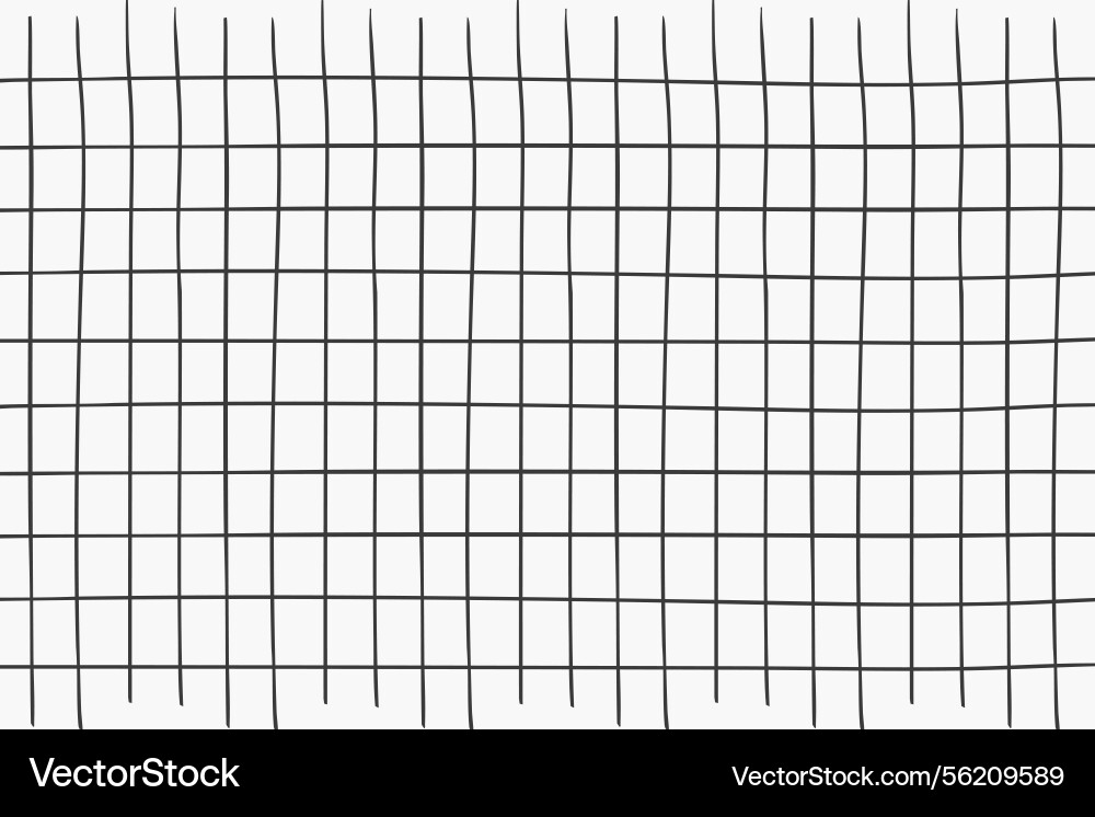 Grid square hand drawn textured lines notebook Grid square hand drawn textured lines notebook vector image