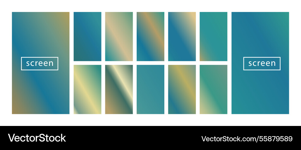Mobile screen lock display collection of colorful Mobile screen lock display collection of colorful vector image