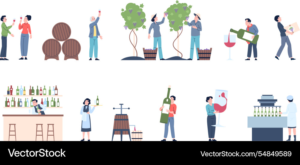 People and wine wines tasting or degustation man People and wine wines tasting or degustation man vector image