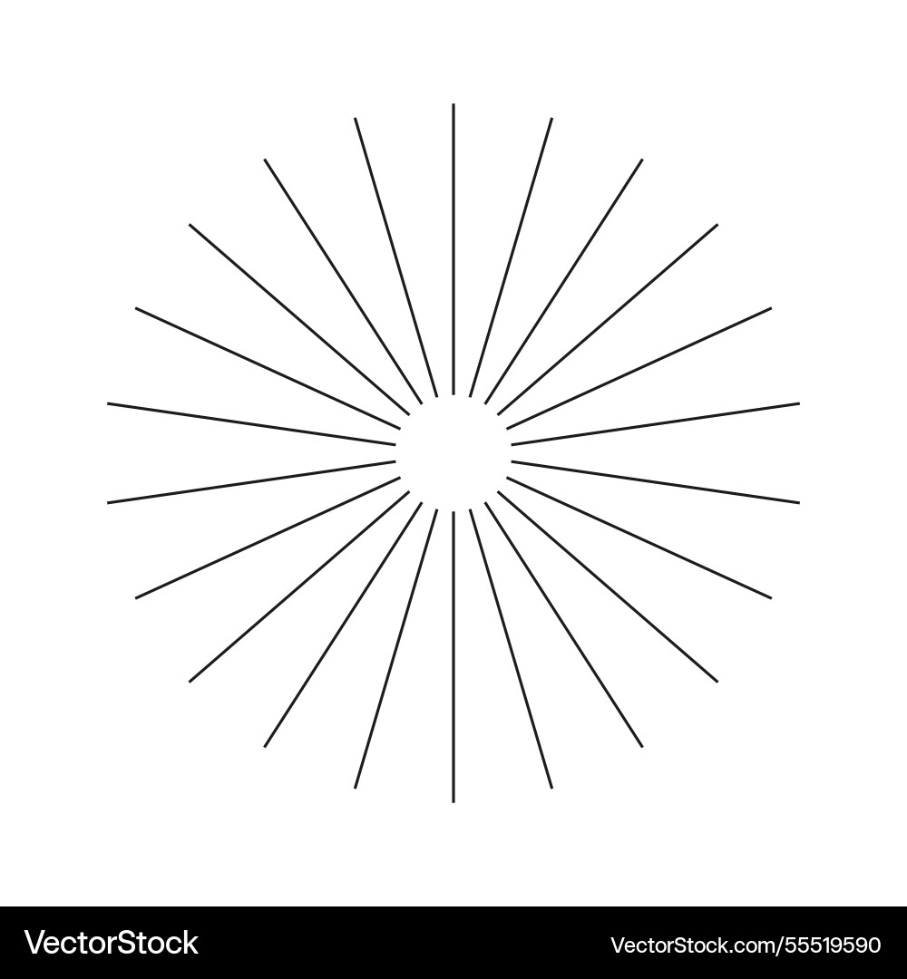 Radial circle lines pattern circular Radial circle lines pattern circular vector image
