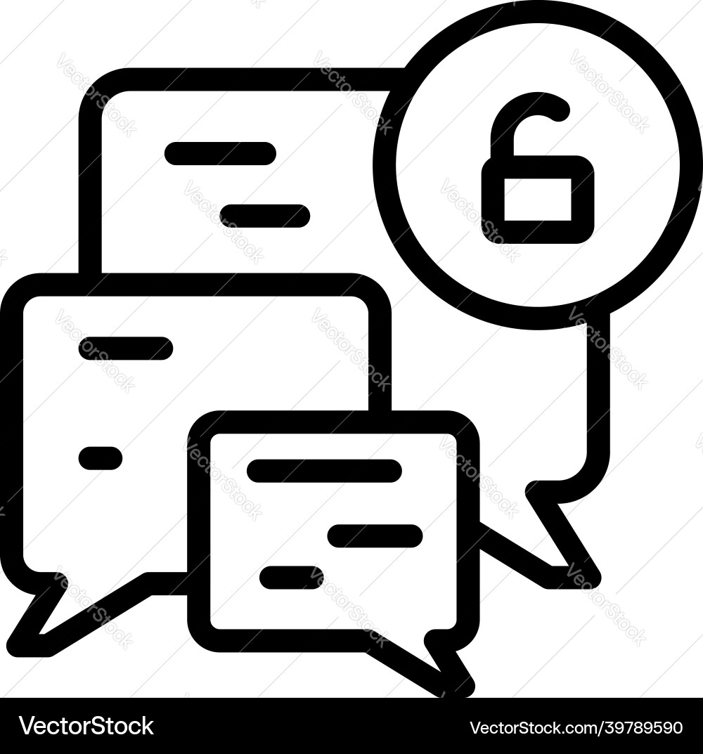 Sms login icon outline multi code step Sms login icon outline multi code step vector image