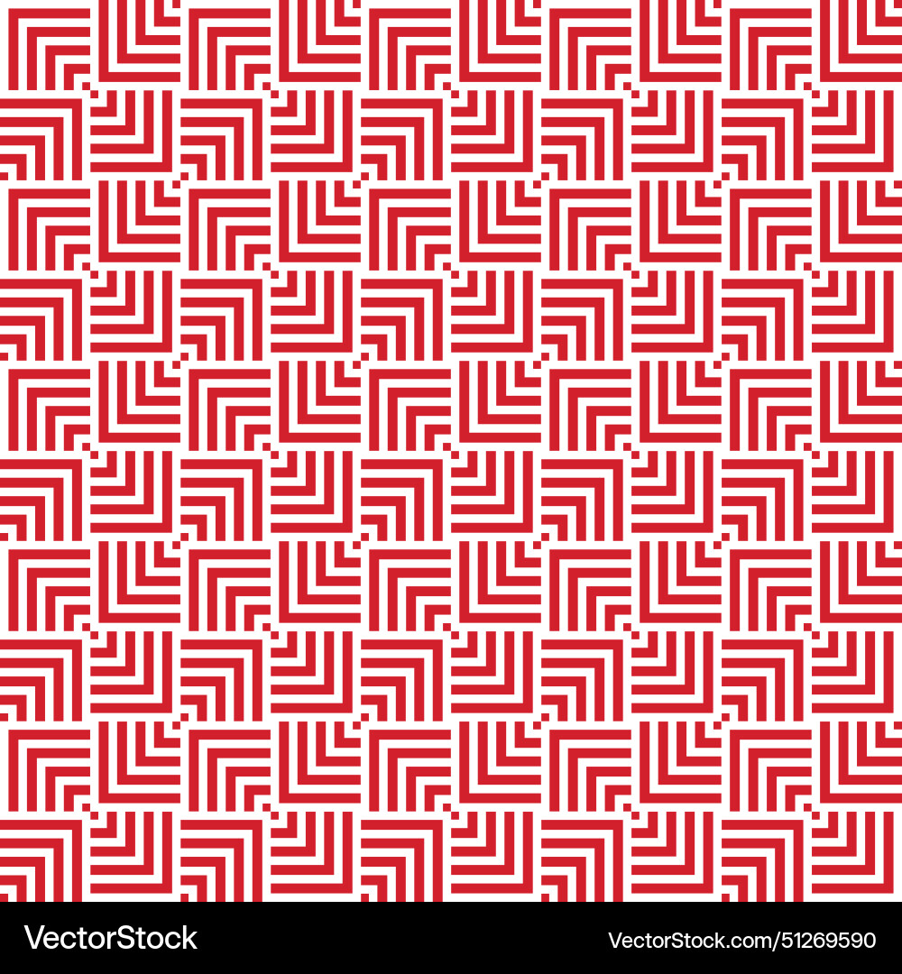 White red geometric overlapping squares pattern Vector Image