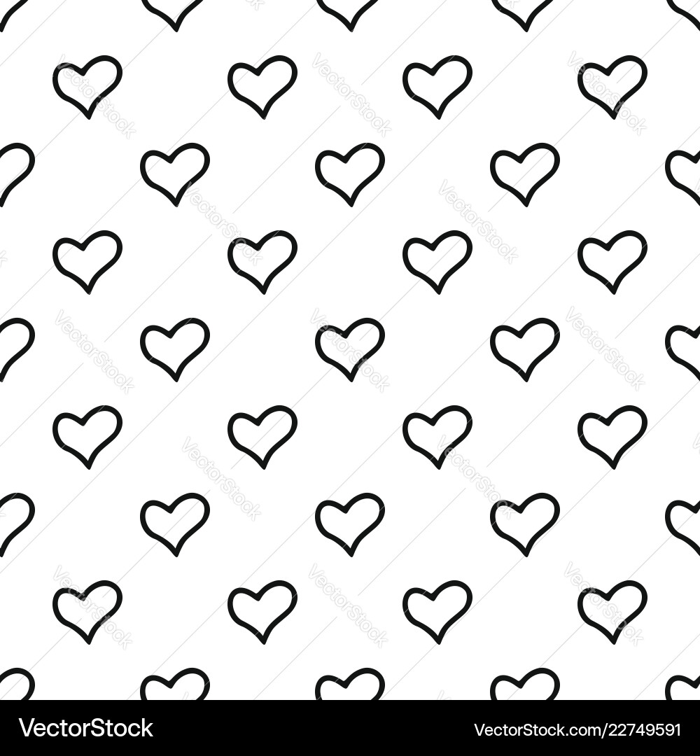 Faithful heart pattern seamless Faithful heart pattern seamless vector image