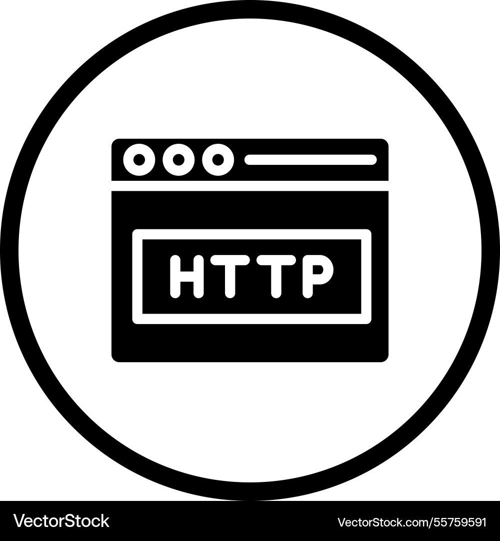 Http icon design Royalty Free Vector Image - VectorStock