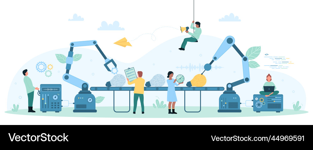 Innovation neue kreative Idee Generation winzig Innovation neue kreative Idee Generation winzig vektorbild