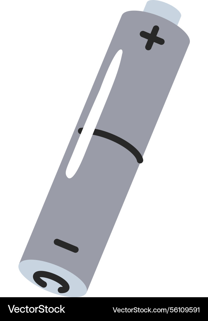 Plus minus Polarität Batterie doodle Lizenzfreier Vektor