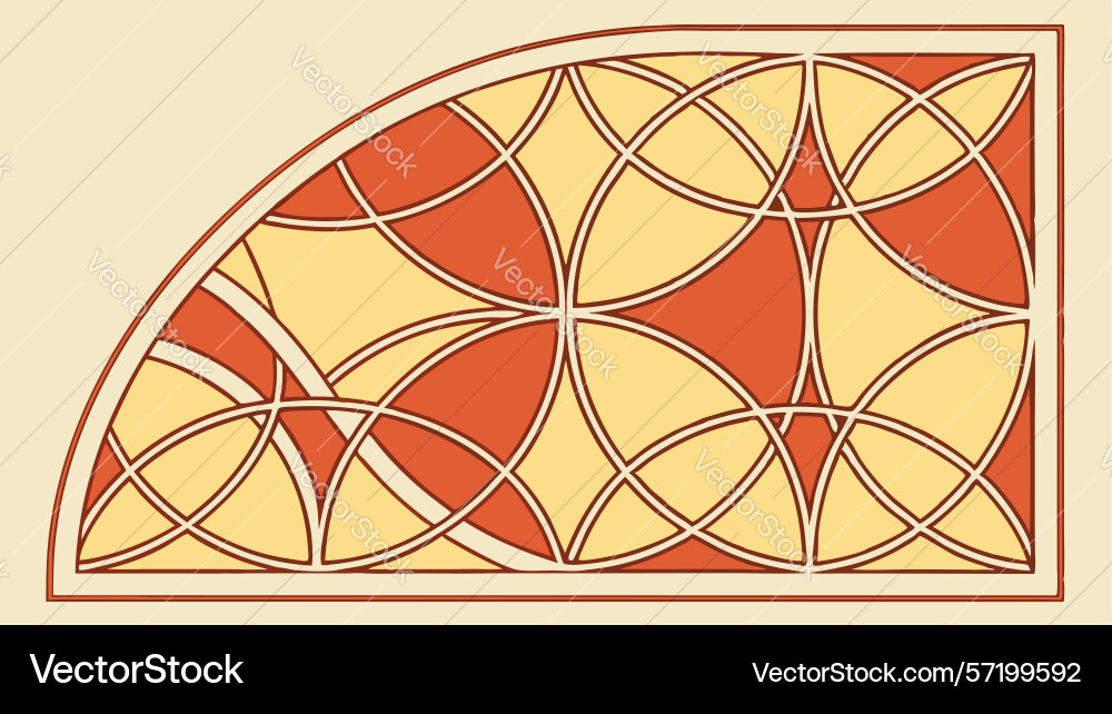 Abstract geometric quadrant pattern design Vector Image