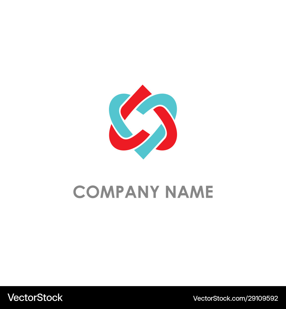 Heart Valentine Logo Vector Image