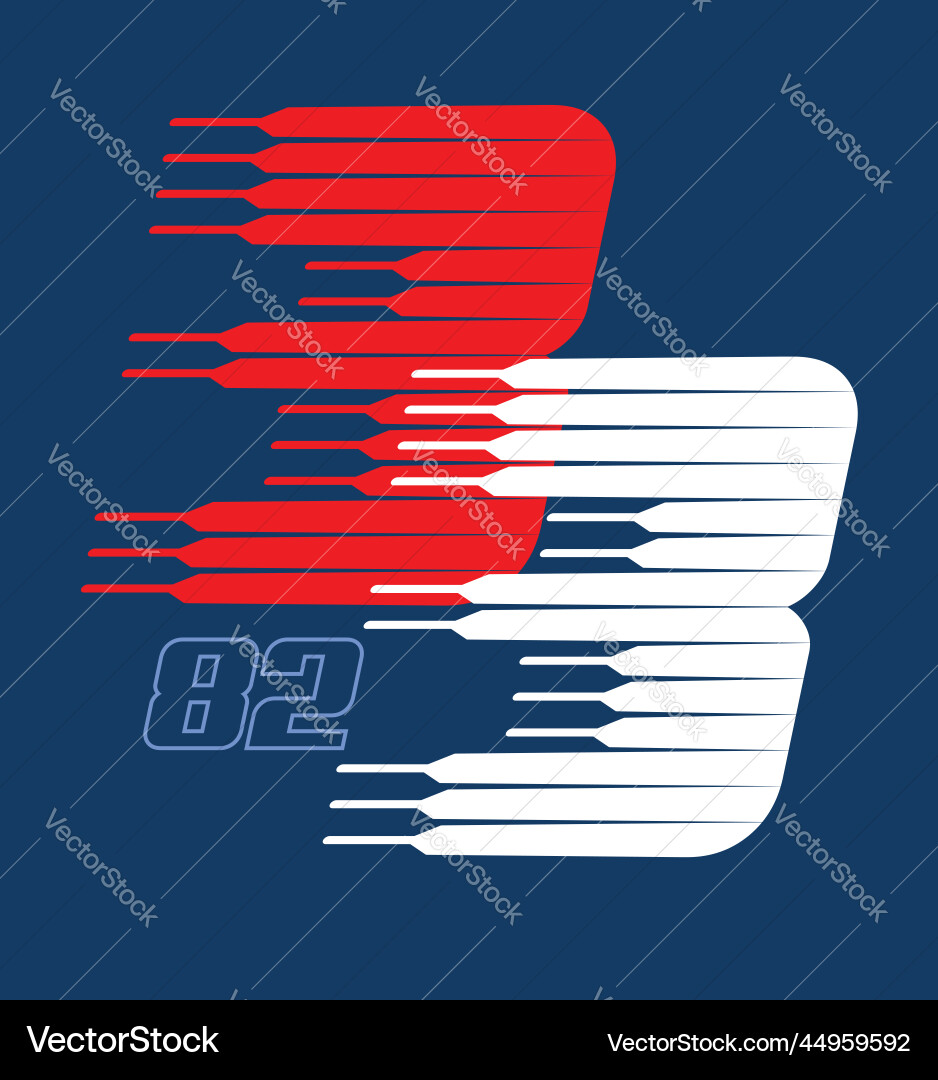 Number 33 with flow effect Number 33 with flow effect vector image