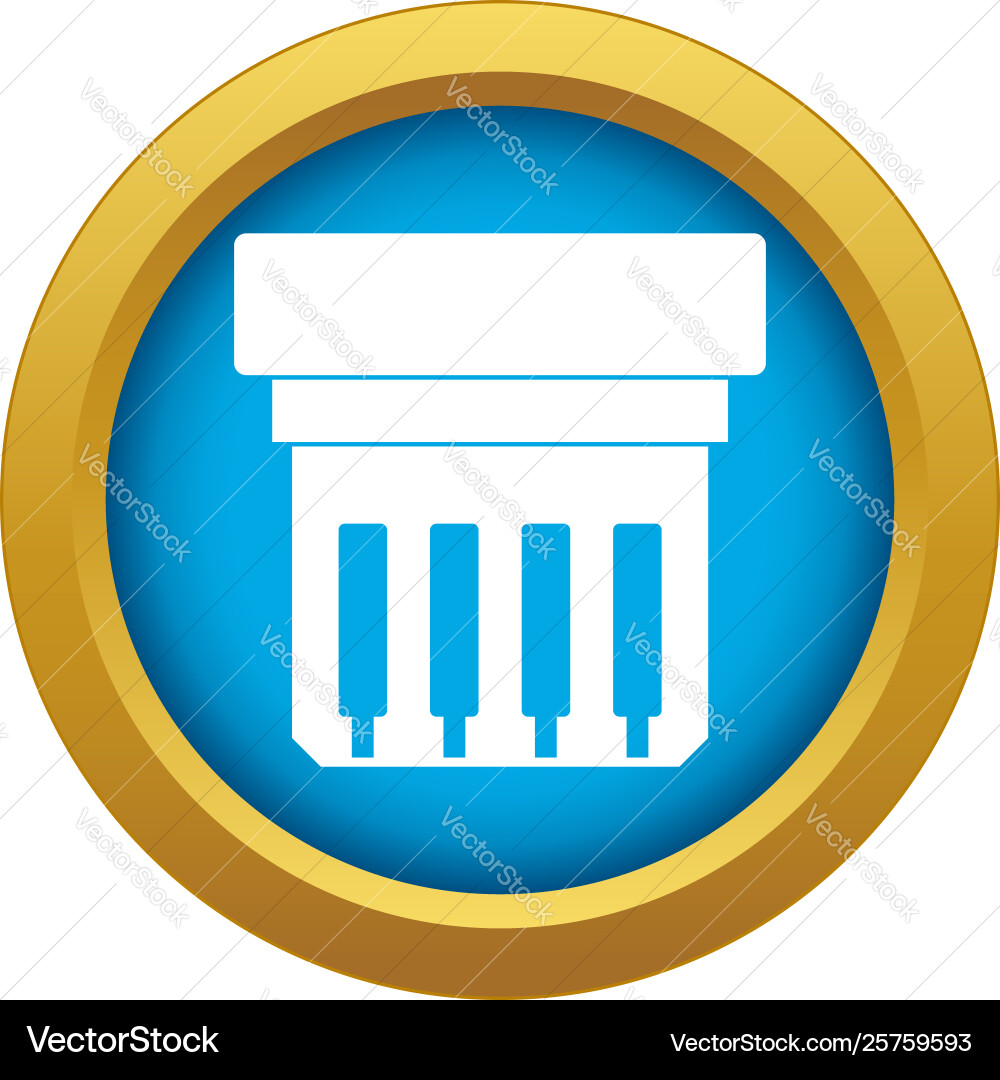 Elektronische Leiterplattensymbol blau isoliert Elektronische Leiterplattensymbol blau isoliert vektorbild