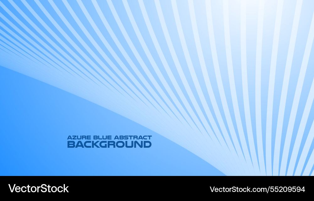 Azure blue abstract background with curve line Azure blue abstract background with curve line Vector Image