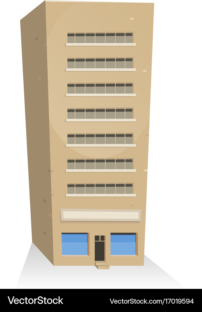 Cartoon Building Tower vector image