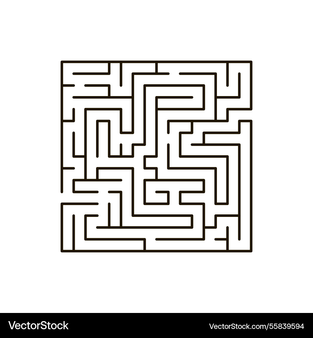 Intricate labyrinth bending puzzle finding way Intricate labyrinth bending puzzle finding way vector image
