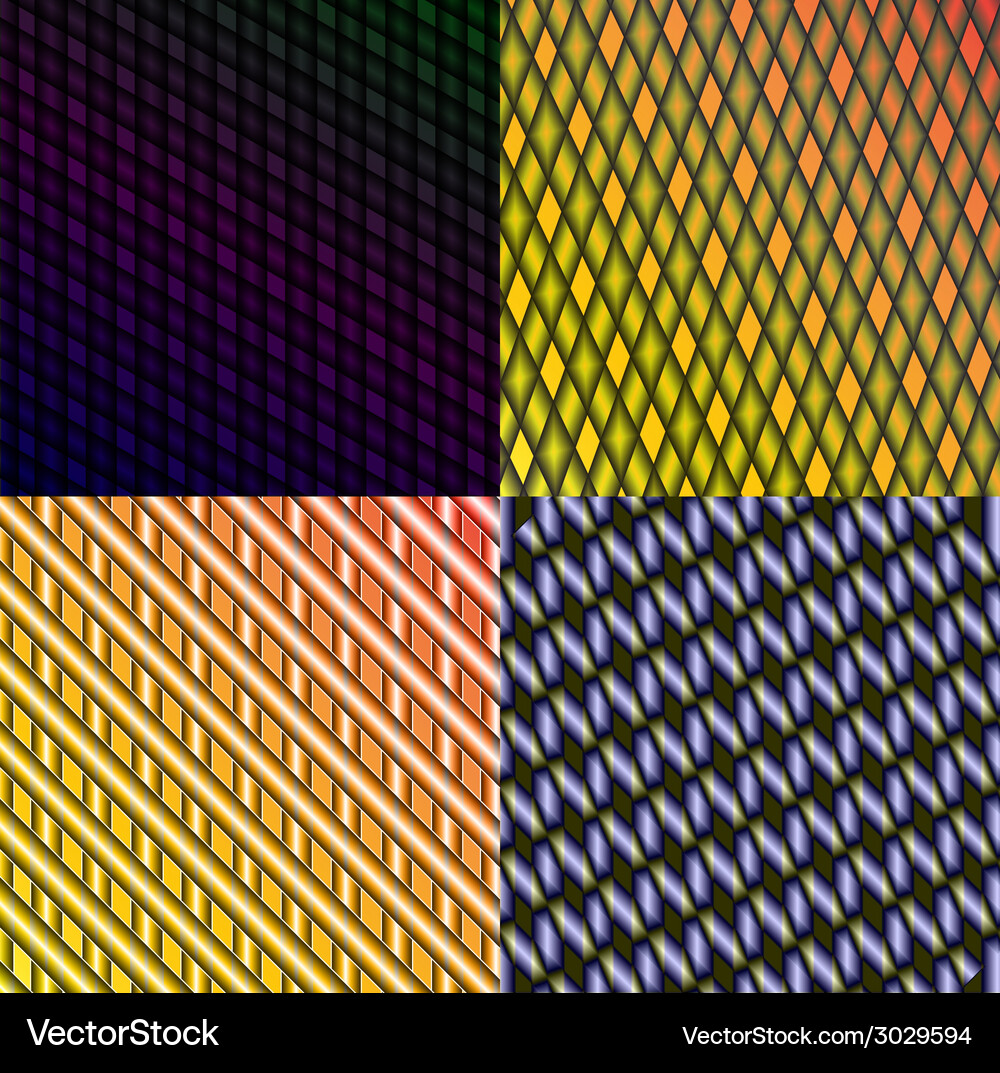 Set of dark abstract spectrum background lines Vector Image