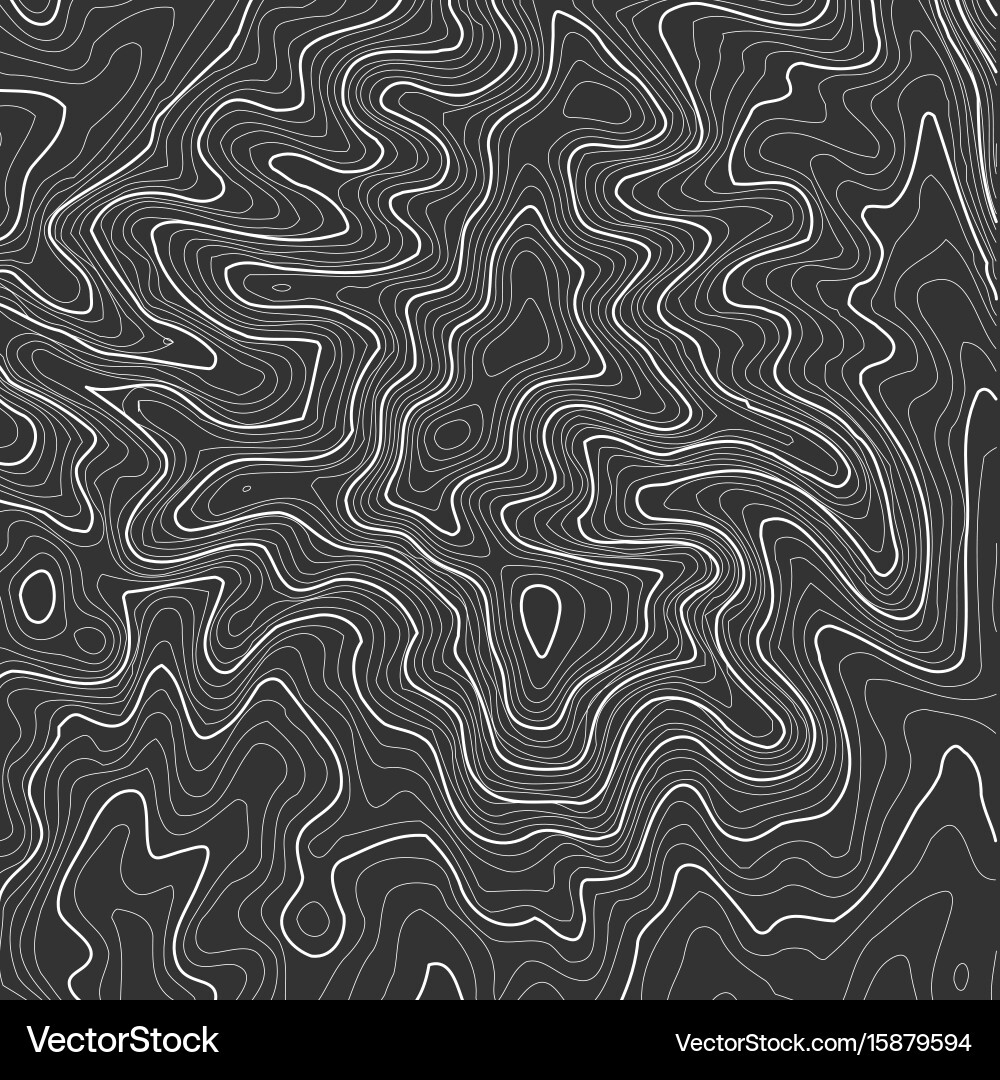 Topographic map background with space for copy Vector Image