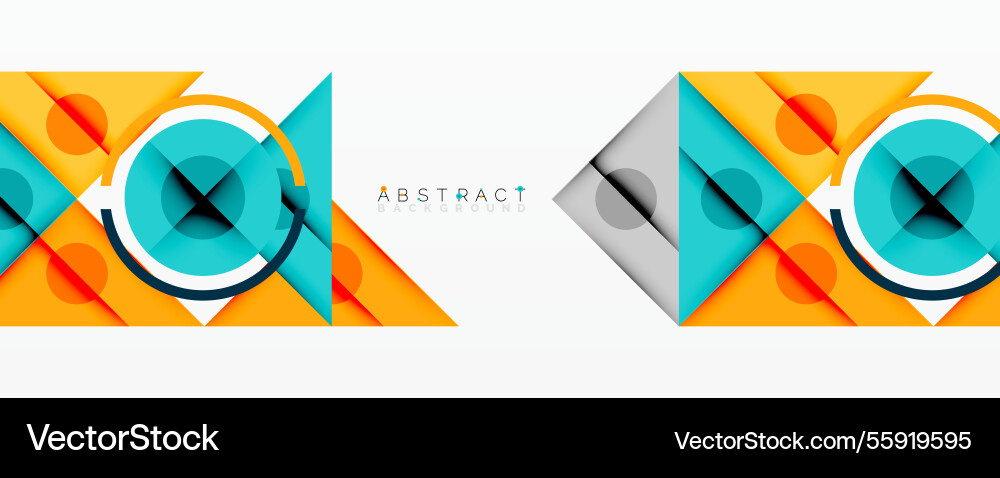 Abstract geometric composition with intersecting Abstract geometric composition with intersecting vector image