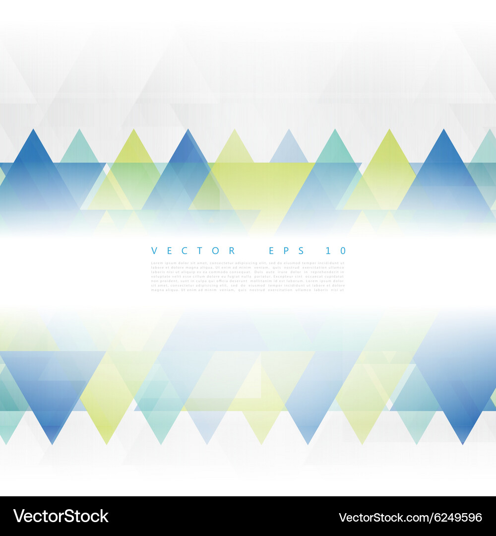 Abstract geometric shape from color triangles Vector Image