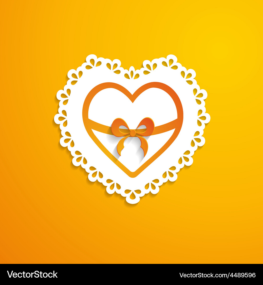 Background with a heart Vector Image
