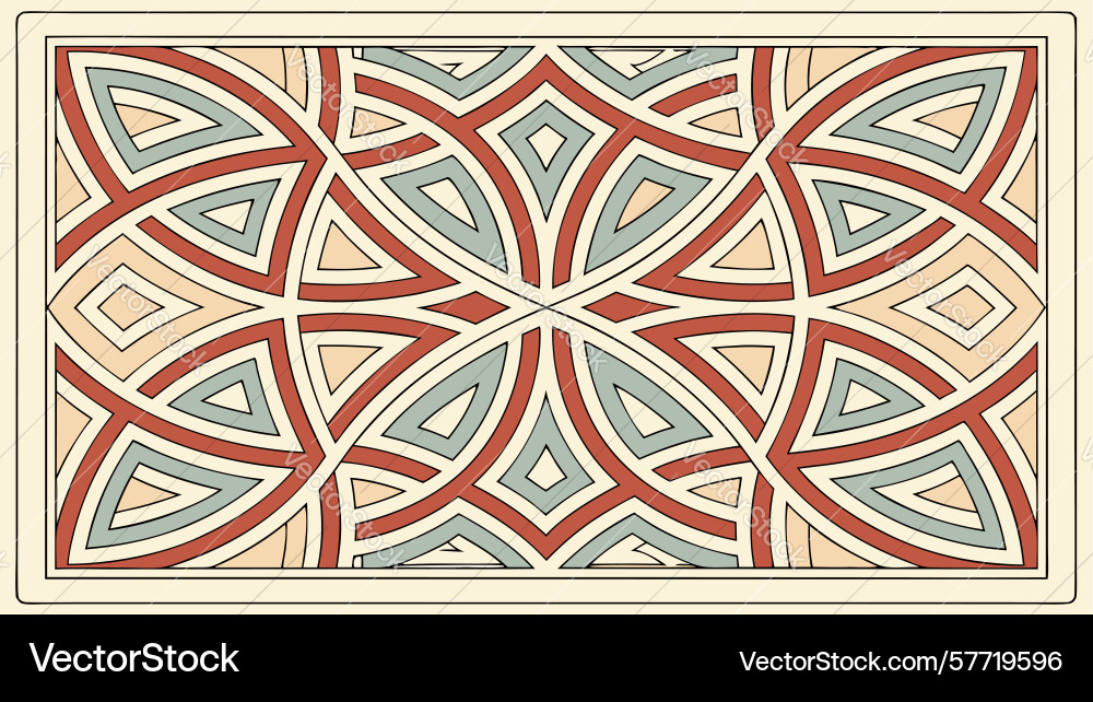 Geometric tiled pattern abstract background vector image