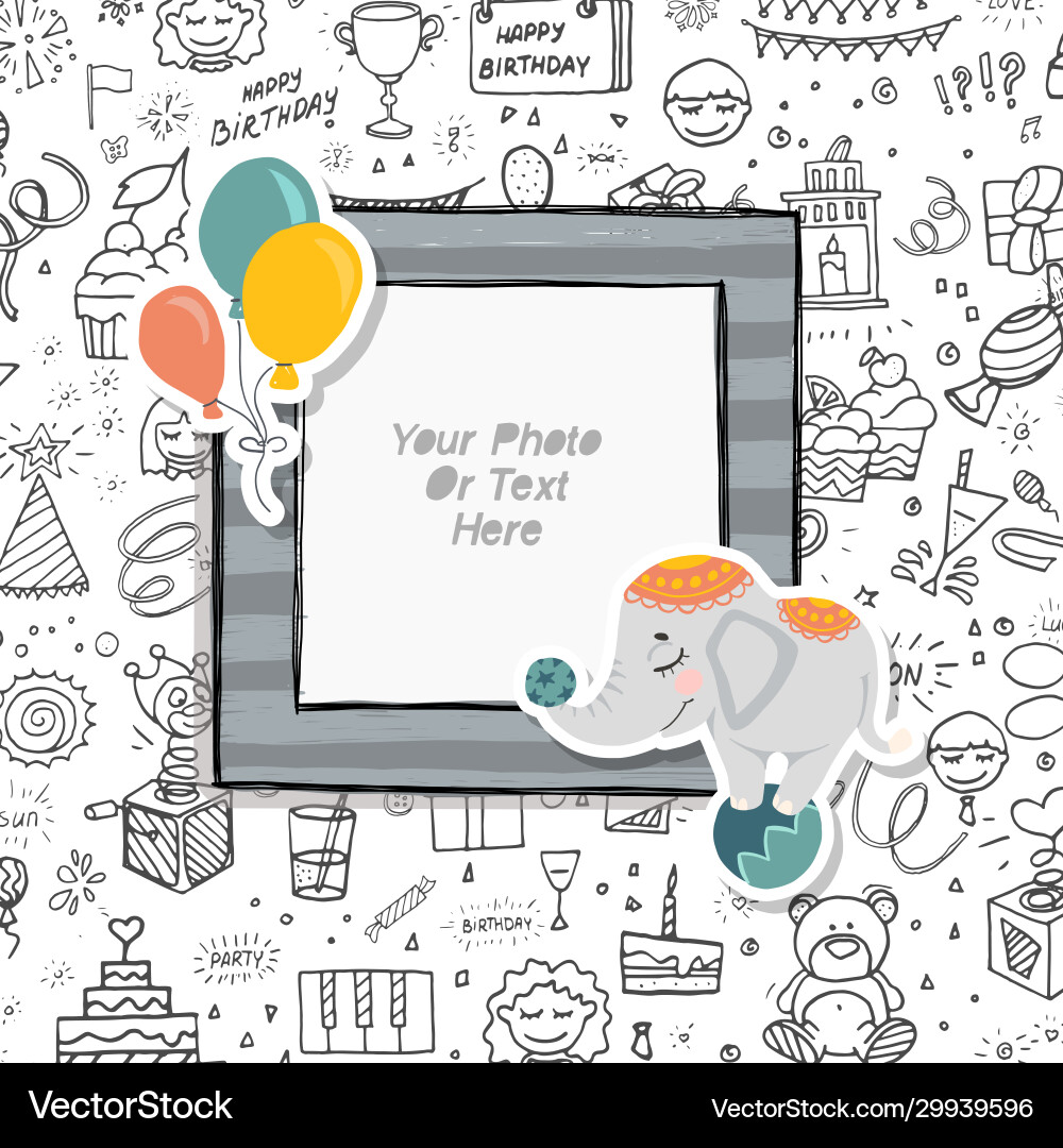 Template photo frames Template photo frames vector image