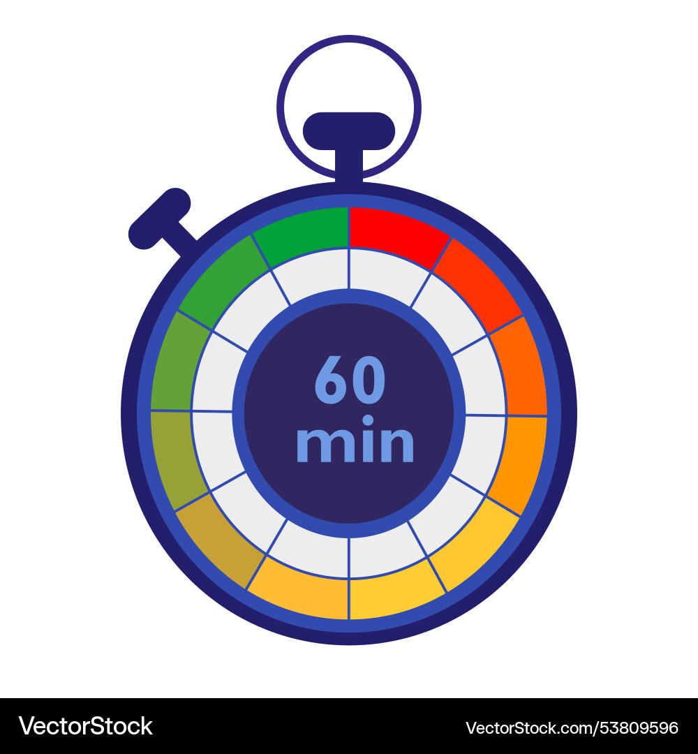 Time animation indicator stopwatch Time animation indicator stopwatch vector image