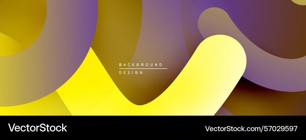 Abstract shapes overlap creating vibrant color Vector Image