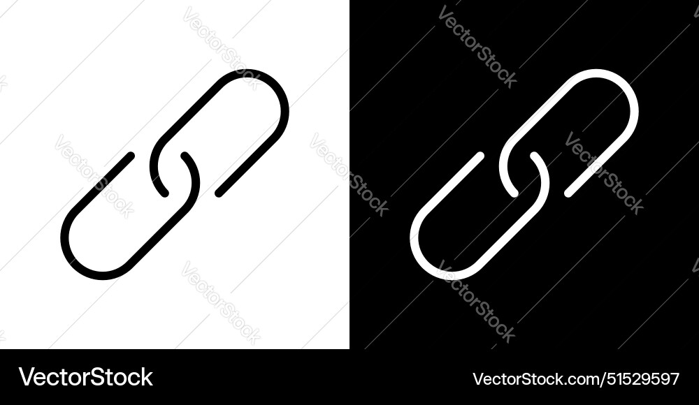 Link icon set web hyperlink sign strength symbol Vector Image