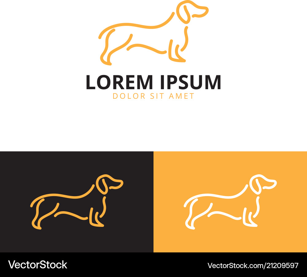 Logo für Hunde Logo für Hunde vektorbild