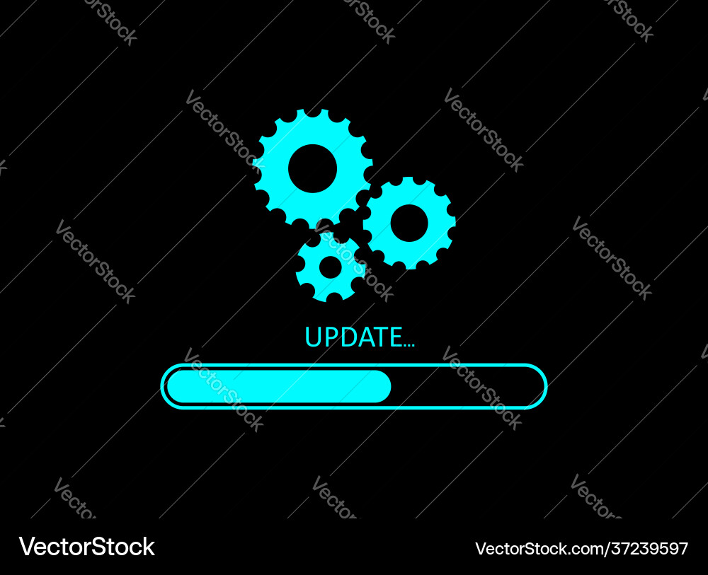 Software Update & Upgrade Icon vector image