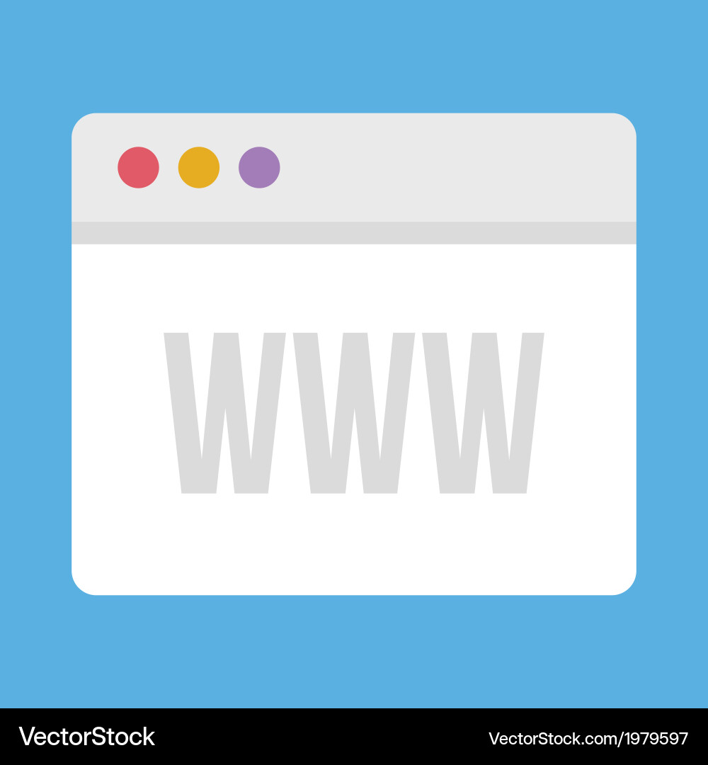 Web Browser Icon vector image