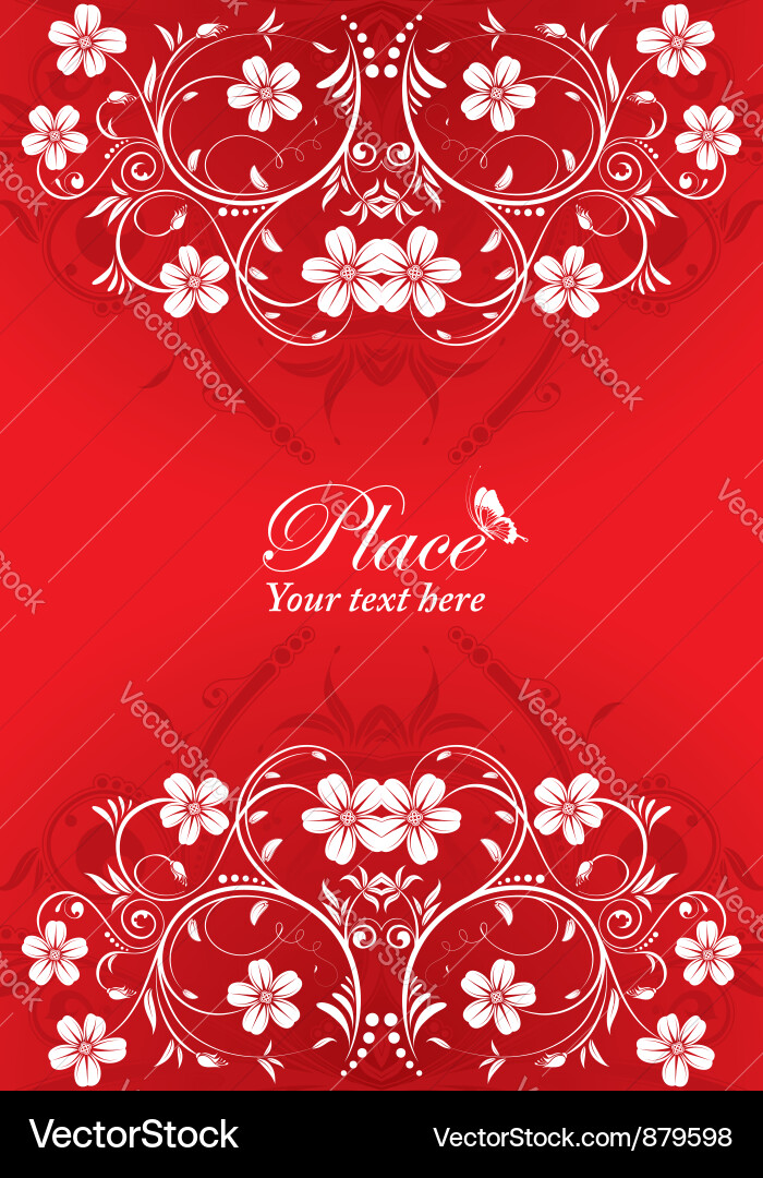 Flower frame Royalty Free Vector Image - VectorStock