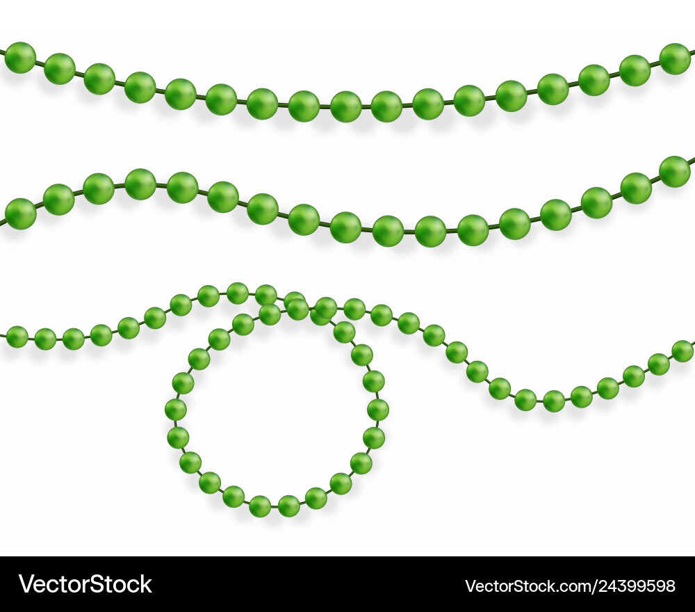 Pure beads are realistic Pure beads are realistic vector image