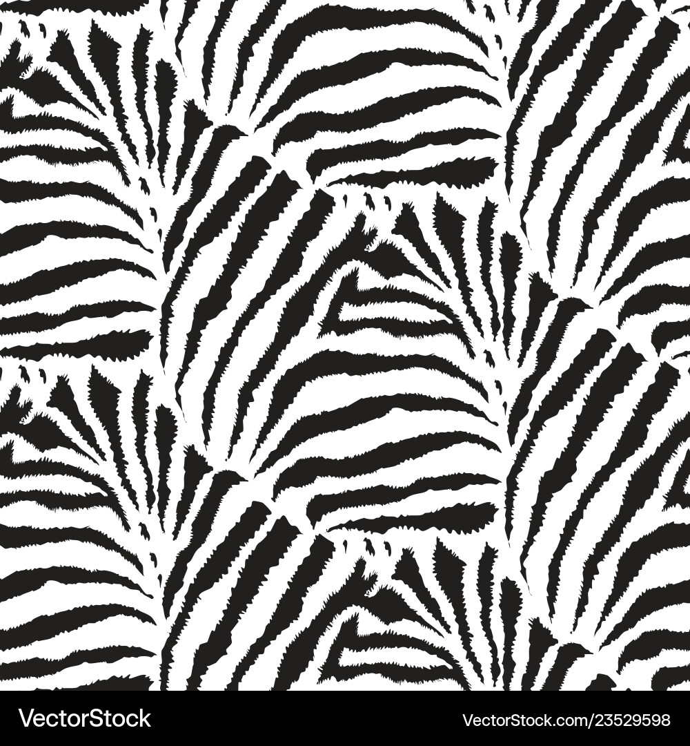 Zebra Pattern Seamless Texture vector image