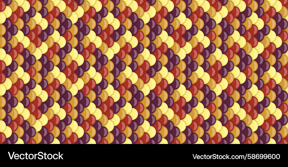 Abstract autumnal pattern warmtoned overlapping Vector Image