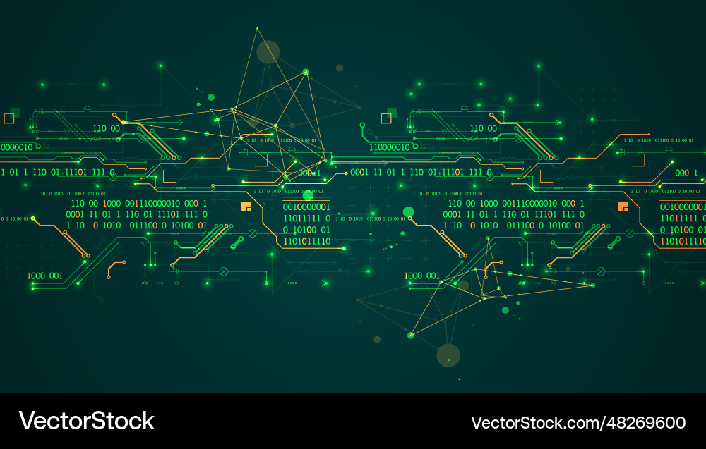 Abstract background on technological Abstract background on technological vector image