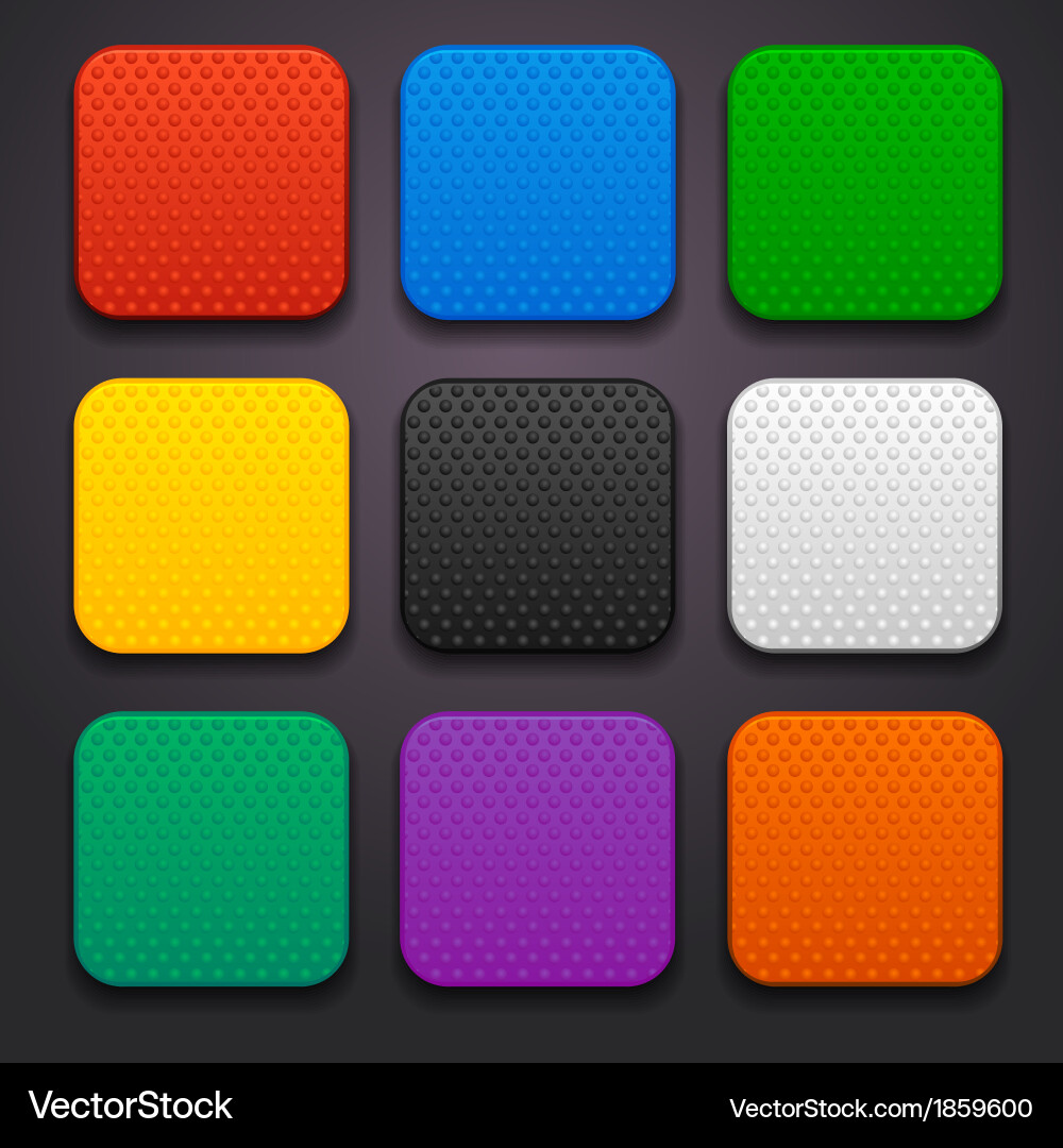 App Icon Background - Square Elements vector image
